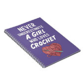 Niedliche rosa Crochet Geschenke Crocheting Croche Notizblock (Rechte Seite)