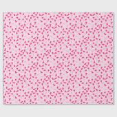 Niedliche rosa Dinosaurier Geschenkpapier (Flach)