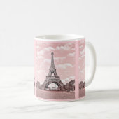 Niedliche rosa Eiffel-Turm-Tasse Kaffeetasse (VorderseiteRechts)