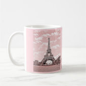 Niedliche rosa Eiffel-Turm-Tasse Kaffeetasse (Links)