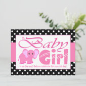 Niedliche rosa einladung (Stehend Vorderseite)