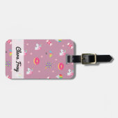 niedliche rosa emoji gepäckanhänger (Vorderseite horizontal)