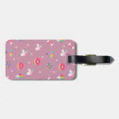 niedliche rosa emoji gepäckanhänger (Rückseite horizontal)