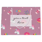 niedliche rosa emoji große geschenktüte (Vorderseite)