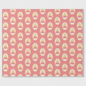 Niedliche Rosa erthy Tones Frohe Weihnachtsbaum Geschenkpapier (Flach)