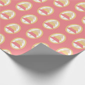 Niedliche Rosa erthy Tones Frohe Weihnachtsbaum Geschenkpapier (Ecke)