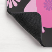 Niedliche Rosa Eule Mousepad (Ecke)
