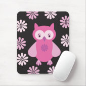 Niedliche Rosa Eule Mousepad (Mit Mouse)