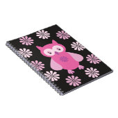 Niedliche Rosa Eule Notizblock (Rechte Seite)