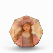 Niedliche Rosa Fairy Fantasy Malerei Fotoblock (Vorderseite)