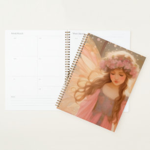 Niedliche Rosa Fairy Fantasy Malerei Planer