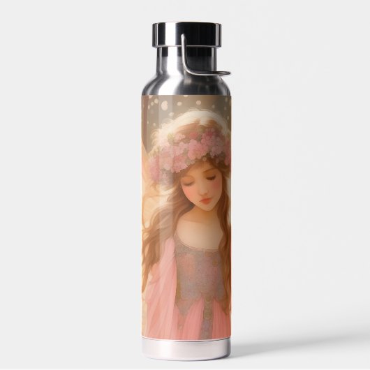 Niedliche Rosa Fairy Fantasy Malerei Trinkflasche (Links)