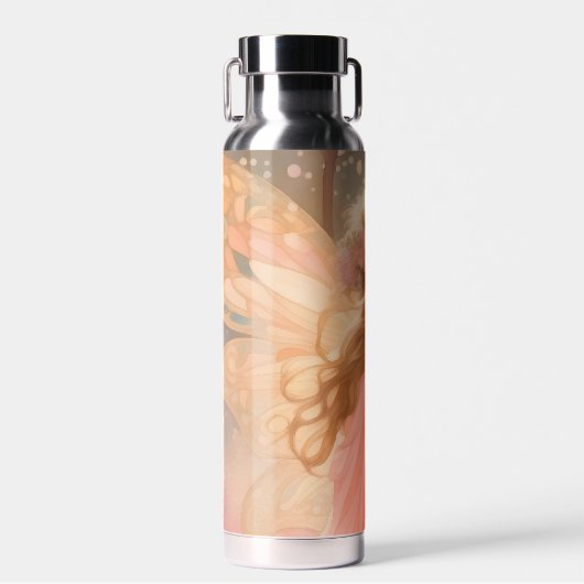 Niedliche Rosa Fairy Fantasy Malerei Trinkflasche (Vorne)
