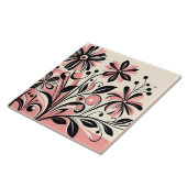 Niedliche Rosa Farbe Pop Blume Fliese (Seite)