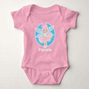 Niedliche Rosa Fee, die kleine Mädchen noch mehr N Baby Strampler