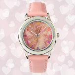Niedliche Rosa Fee Frühlingsfantasy Art Armbanduhr<br><div class="desc">Fantasy Art trifft bezaubernd mit dieser kleinen Mädchen-Uhr! Unsere Niedliche Rosa Fee des Frühlings wurde auf einer neuen Armbanduhr vorgestellt, die perfekt für jedes kleine Mädchen ist, das in ihrem Leben eine Touch der Magie Liebe. Es ist ein wunderbares Gefühl, unsere Kunst auf so einer lustigen und einzigartigen Leinwand zum...</div>