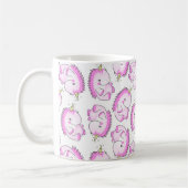 Niedliche rosa fette Unicorn-Tasse Kaffeetasse (Links)