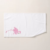 Niedliche Rosa Flamingo Aquarellbilder Badhandtuch Set (Handtuch)