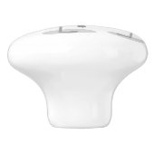 Niedliche Rosa-Flamingo-Trio-Cartoon-Abbildung Keramikknauf (Seitenansicht)