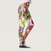 Niedliche rosa Fruchtmuster für sie Leggings (Rechts)