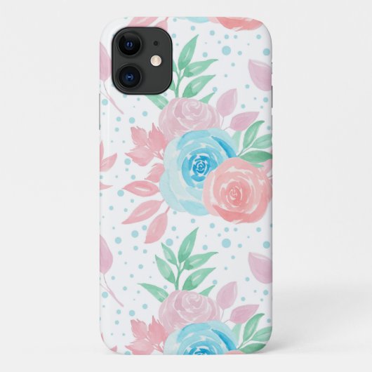 Niedliche Rosa Frühlingsblumen Case-Mate iPhone Hülle (Rückseite)