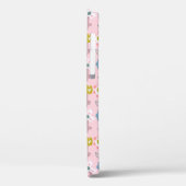 Niedliche Rosa Garten Blume Personalisiert Name Case-Mate iPhone Hülle (Rückseite / Links)