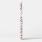 Niedliche Rosa Garten Blume Personalisiert Name Case-Mate iPhone Hülle (Rückseite / Rechts)