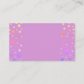 Niedliche rosa gelbe Punkte Windeln Raffel Begleitkarte (Rückseite)