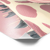 Niedliche Rosa Giraffe Fotodruck (Ecke)