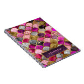 Niedliche, rosa Goldmagenskala Notizblock (Rechte Seite)