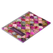 Niedliche, rosa Goldmagenskala Notizblock (Linke Seite)