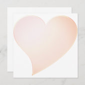 Niedliche, rosa, große Herzkarte (Vorne/Hinten)