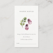 Niedliche Rosa grüne Leafy Windelwanne Kinderdusch Begleitkarte (Vorderseite)