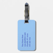 Niedliche Rosa-Haar-Fairy trifft Ladybug Gepäckanhänger (Rückseite vertikal)