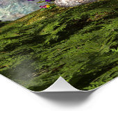 Niedliche Rosa-Haar-Fairy trifft Ladybug Poster (Ecke)