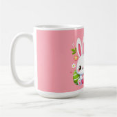 Niedliche, rosa Happy Ostersonnige Tasse (Links)