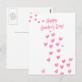 Niedliche rosa Herzen am Galentinstag Postkarte (Vorne/Hinten)