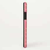 Niedliche rosa Herzen auf Korallenrosa Case-Mate iPhone Hülle (Hinten/Rechts)