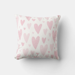 Niedliche rosa Herzen Baby Kinderzimmer Dekoration Kissen