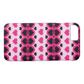 Niedliche rosa Herzen Case-Mate iPhone Hülle (Rückseite (Horizontal))