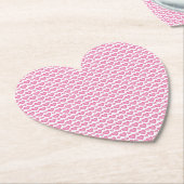 niedliche rosa Herzen gestalten coole Herzform Untersetzer (angewinkelt)
