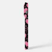 niedliche rosa Herzen iPhone 15 pro max Fall Hülle (Linke Seite)