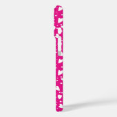 Niedliche rosa Herzen nahtloses Muster Case-Mate iPhone Hülle (Rückseite / Links)