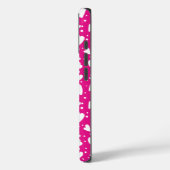 Niedliche rosa Herzen nahtloses Muster Case-Mate iPhone Hülle (Rückseite / Links)