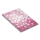 Niedliche rosa Herzen Notizblock (Rechte Seite)