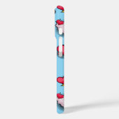 Niedliche rosa Herzen personalisierter Name Case-Mate iPhone Hülle (Rückseite / Links)