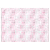 Niedliche rosa Herzen romantisches Muster Tischdecke (Vorderseite (Horizontal))