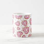 Niedliche rosa Herzkekse Kaffeetasse (Mittel)