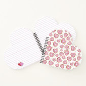 Niedliche rosa Herzkekse Notizblock (Innenseite)