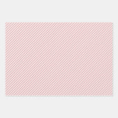 Niedliche Rosa Herzstreifen Polka Dots Muster Geschenkpapier Set (Vorderseite 3)